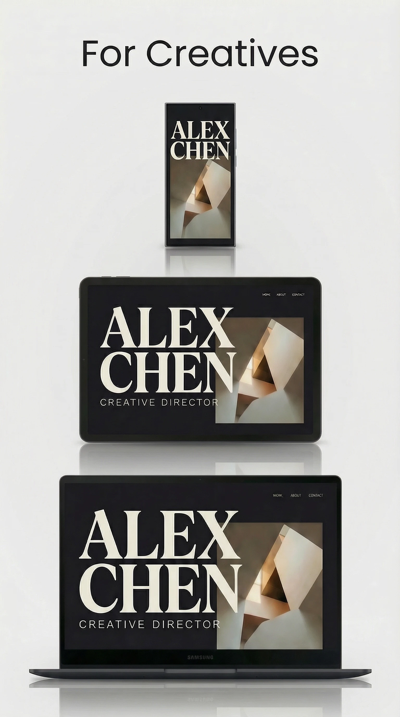 Stunning portfolio website templates for creative professionals