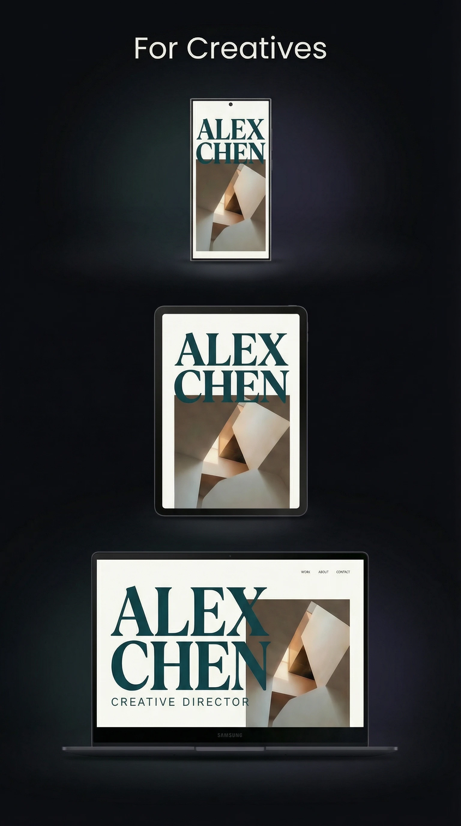 Mobile portfolio showcase for Ghana creatives and freelancers